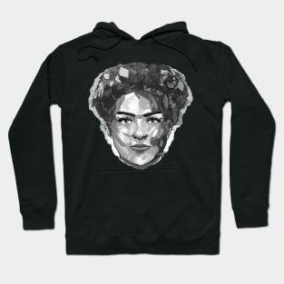 Frida Black and White Hoodie